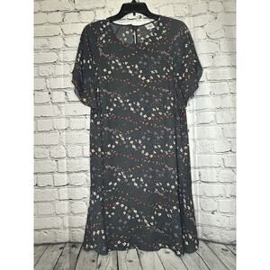 CAbi Women’s Floral Flutter Sleeve & Hem Muse Dress Style 3828 Size M